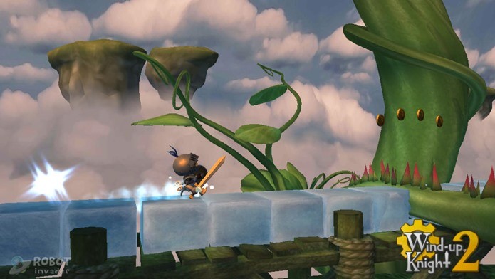 Corra de um lado para outro para completar as fases criativas de Wind Up Knight 2 (Foto: Divulgação)