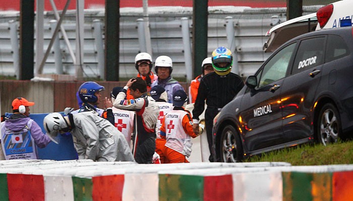 Jules Bianchi acidente Adrian Sutil