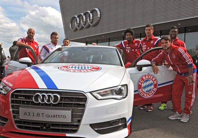 jogadores bayern de munique audi (Foto: Reprodução / Twitter)