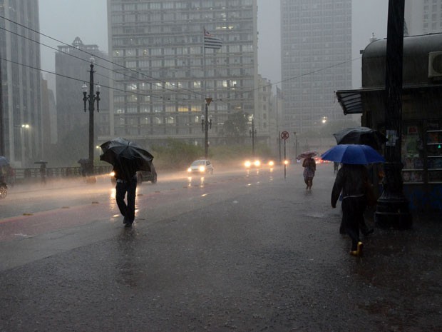 Chuva coloca regiões de São Paulo em estado de atenção (Foto: J. Duran Machfee/Estadão Conteúdo)