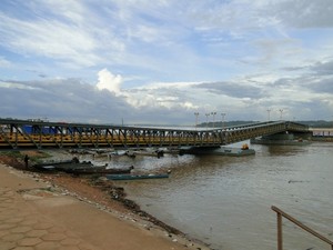 A estrutura do porto está instalada no Cai n'Água, em Porto Velho (Foto: Marcela Ximenes/G1)