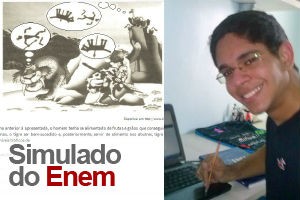 1º lugar em simulado do Enem quer ser médico (Editoria de Arte/G1; Arquivo pessoal/Maria Pires)