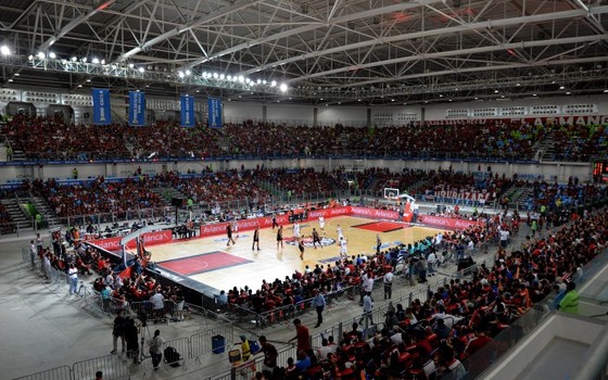 Arena Carioca 2, casa do judô e da luta olímpica nos Jogos Olímpicos, recebe as finais do NBB (Foto: Luiz Pires / LNB) Arena Carioca 2, casa do judô e da luta olímpica nos Jogos Olímpicos, recebe as finais do NBB (Foto: Luiz Pires / LNB)