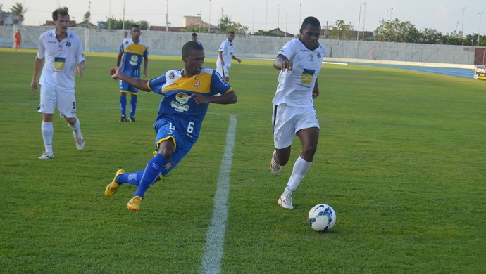 Lance da partida entre Santos-AP e Palmas-TO pela Série D do Brasileirão, em Macapá (Foto: Rafael Moreira/GE-AP)