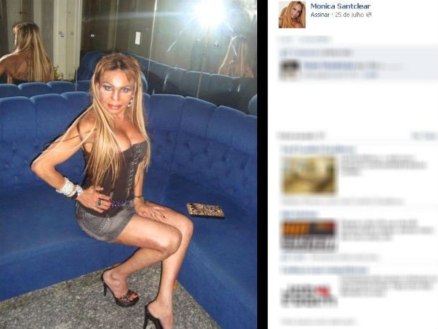 Travesti tinha 40 anos e era da Paraiba (Foto: Reprodução/Facebook)
