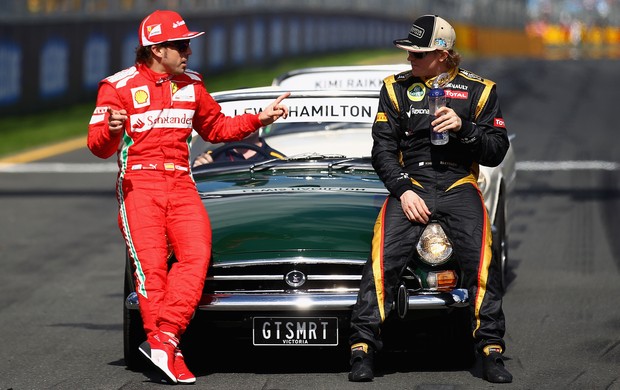 Fernando Alonso e Kimi raikkonen (Foto: Getty Images)
