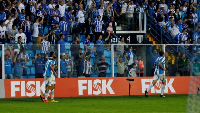 Avaí x Flamengo comemoração (créditos: Jamira Furlani/Avaí FC)