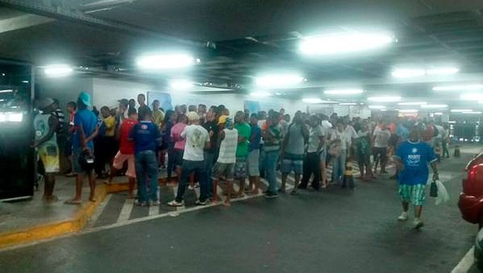 Fila por ingressos para Bahia x campinense (Foto: Divulgação/EC Bahia)