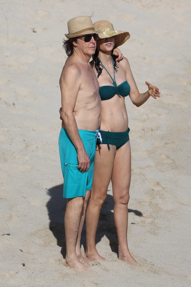 Paul McCartney e a mulher, Nancy Shevell (Foto: Grosby Group/Agência)