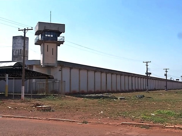 Penitenciária Major Eldo Sá Corrêa, a Mata Grande, em Rondonópolis, Mato Grosso (Foto: Reprodução/TVCA)