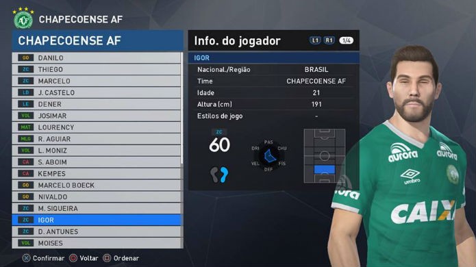 PES 2017: Igor é um dos piores jogadores do Brasileirão (Foto: Reprodução/Thomas Schulze)