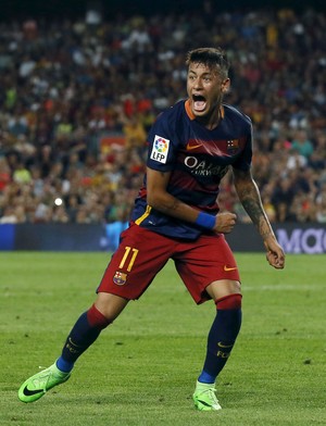Neymar - Barcelona x Malaga (Foto: Reuters)