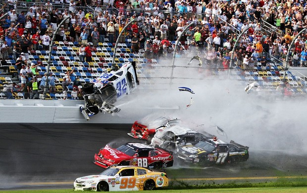 Kyle Larson Nascar Nationwide acidente (Foto: Getty Images)