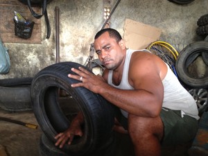 Negão da Borracharia, lutador de MMA Acre (Foto: Genival Moura)