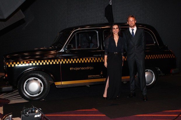 Cleo Pires e Jenson Button (Foto: Manuela Scarpa/Foto Rio News)