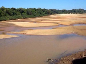 Rio Formoso sofre com o período de estiagem (Foto: Felipe Pimpão/Governo do Tocantins)