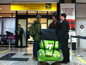 Médicos estrangeiros chegam em Porto Alegre (Foto: Luiza Carneiro/G1)