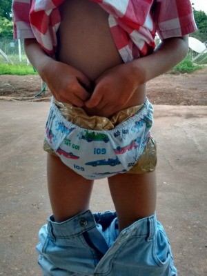 Parte da droga estava dentro de cueca de menino de 6 anos em MT (Foto: DivulgaÃ§Ã£o/Gefron-MT)