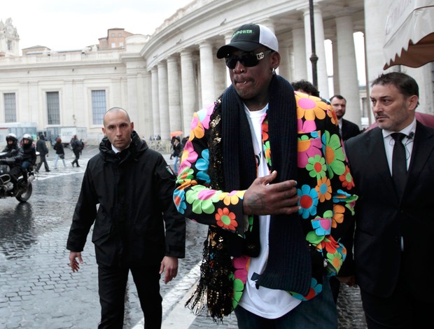 BAsquete nba dennis Rodman vaticano (Foto: Agência Reuters)