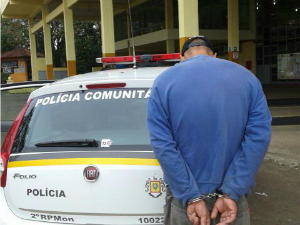 Homem que estava foragido é preso em Alegrete (Foto: Divulgação/Brigada Militar)