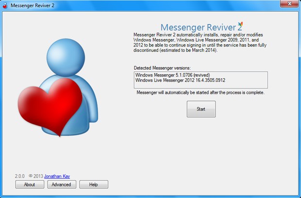 Software reinstala e reativa o comunicador da Microsoft (Foto: Reprodução)