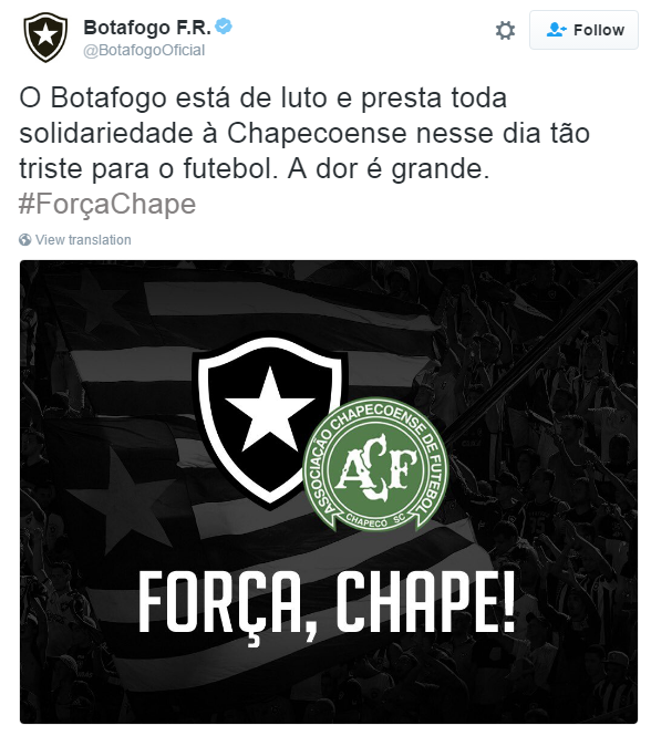 Chapecoense Botafogo (Foto: Reprodução)