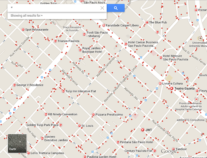 Basta digitar um asterisco no campo de buscas para ver recomendações de lugares no Maps (Foto: Reprodução/Paulo Alves) (Foto: Basta digitar um asterisco no campo de buscas para ver recomendações de lugares no Maps (Foto: Reprodução/Paulo Alves)) Basta digitar um asterisco no campo de buscas para ver recomendações de lugares no Maps (Foto: Reprodução/Paulo Alves) (Foto: Basta digitar um asterisco no campo de buscas para ver recomendações de lugares no Maps (Foto: Reprodução/Paulo Alves))