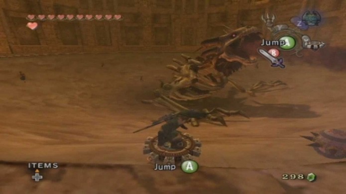 Link usa o Spinner como se fosse um skate em The Legend of Zelda: Twilight Princess (Foto: Reprodução/Queen Mobs)