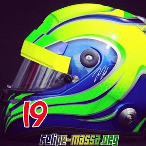 Felipe Massa mostra seu novo capacete (Foto: Reprodução/Instagram)