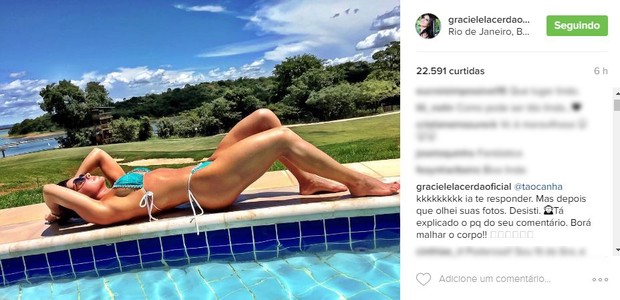 Comentários Graciele Lacerda (Foto: Reprodução / Instagram) Comentários Graciele Lacerda (Foto: Reprodução / Instagram)