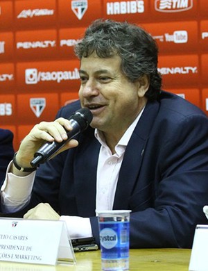 Douglas Schwartzmann e Julio Casares, dirigentes do São Paulo (Foto: Rubens Chiri / São Paulo FC)