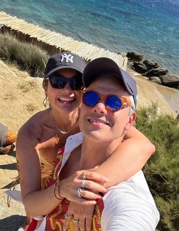 Flávia Alessandra e Otaviano Costa curtem dias na Grécia (Foto: Reprodução/Instagram)