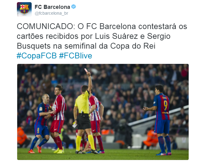 Luis Suarez Barcelona (Foto: Reprodução/Twitter)