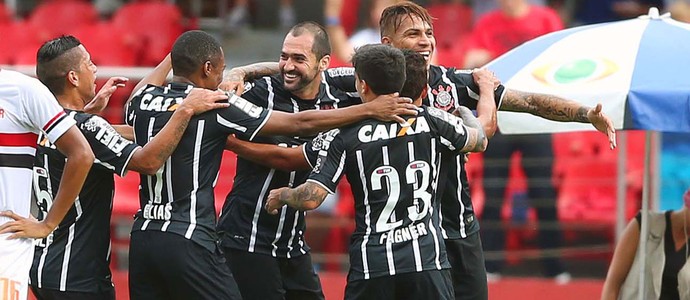 São Paulo x Corinthians - comemoração Corinthians (Foto: Marcos Ribolli)