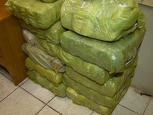 Polícia Federal apreendeu 400 quilos de cocaína escondidos em aeronave vinda do Paraguai (Foto: Valdinei Malaguti/EPTV)