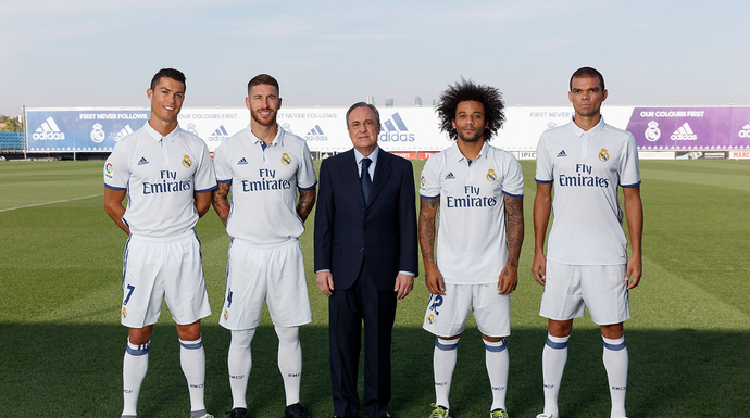 Real Madrid em foto oficial da temporada (Foto: site oficial Real Madrid)