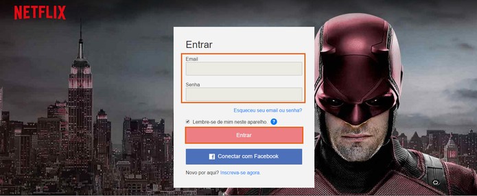 Acesse o Netflix usando seu nome de usuário e senha (Foto: Reprodução/Barbara Mannara)