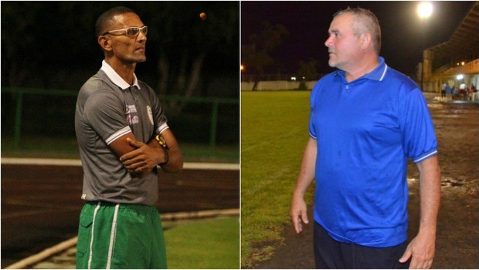 Sérgio Duarte e Beto Vieira falam de arbitragem; Treinadores devem se reencontrar no jogo de volta (Foto: GloboEsporte.com/rr)