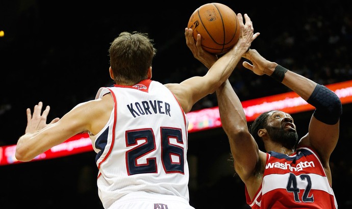 Basquete NBA - Washington Wizards x Atlanta Hawks, Nene (Foto: AP)