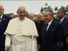 Papa chega a Havana, a primeira etapa de sua viagem a Cuba e EUA