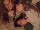 Ticiane Pinheiro mostra foto da adolescência com irmã e uma amiga