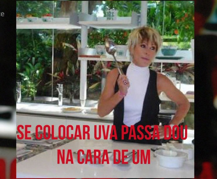 Meme sobre uva passa (Foto: TV Globo)