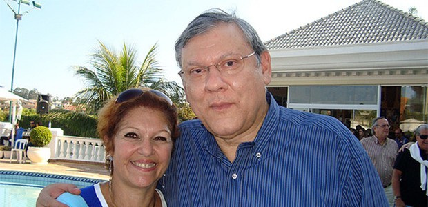 Milton Neves e a mulher, Lenice Chame Magnoni Neves (Foto: Reprodução/Twitter)