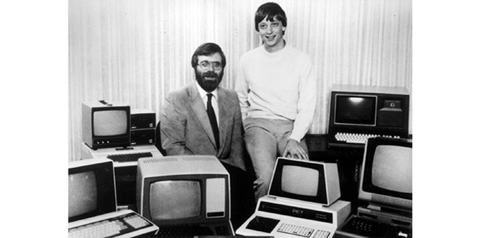 Microsoft tem como co-fundadores Bill Gates (à direita) e Paul Allen (à esquerda) (Foto: Divulgação/Microsoft)