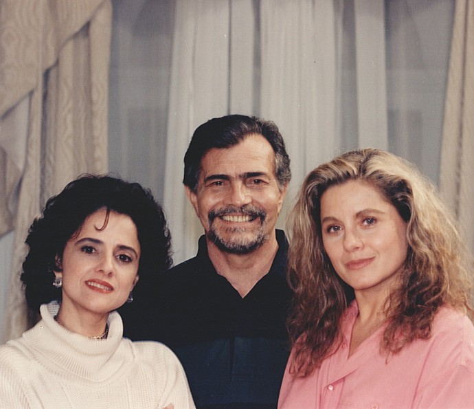Em Pátria Minha, Vera Fischer atuava com Marieta Severo e Tarcísio Meira (Foto: Cedoc / TV Globo)
