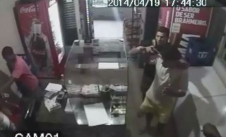 Assalto a distribuidora de bebidas em Jardim América (Foto: Reprodução/ Youtube)