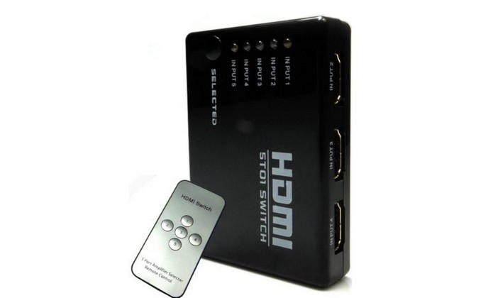 Hub HDMI com 5 portas Knup Kp-3460 (Foto: Divulgação/Knup)