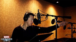 David Hayter, durante as dublagens de Marvel Heroes 2015 Online (Foto: Divulgação) (Foto: David Hayter, durante as dublagens de Marvel Heroes 2015 Online (Foto: Divulgação))