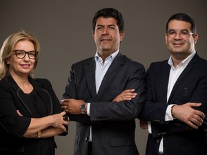Ivania Porto, Osório Chalegre e Vanuccio Pimentel prestam serviços para o IGPública (Foto: Divulgação/Assessoria)