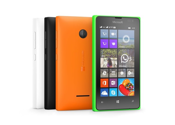 Lumia 435 tem TV Digital e entrada para dois chips (Foto: Divulgação/Microsoft)